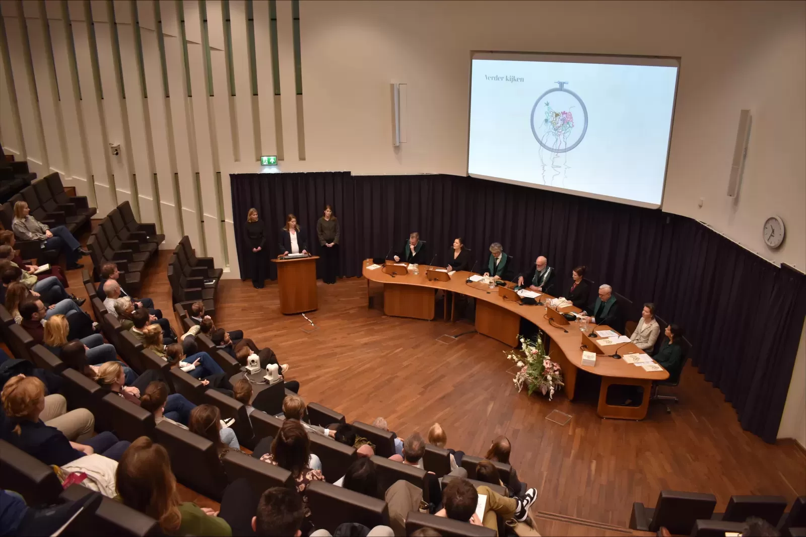 Marleen de Leeuw tijdens haar verdediging